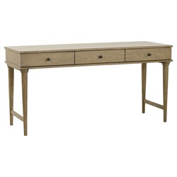 Marlowe Updated Traditional Brown Oak Rectangular Desk|