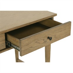 Marlowe Updated Traditional Brown Oak Rectangular Desk|