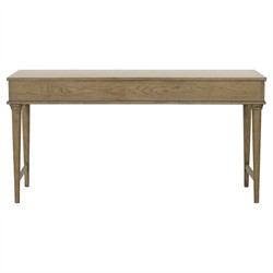 Marlowe Updated Traditional Brown Oak Rectangular Desk|