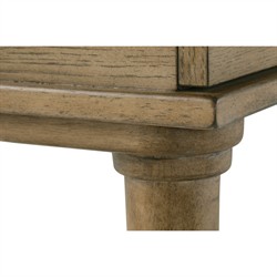 Marlowe Updated Traditional Brown Oak Rectangular Desk|