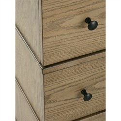 Marlowe Updated Traditional Brown Oak Double Dresser|