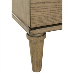 Marlowe Updated Traditional Brown Oak Double Dresser|