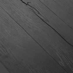 Brissy Rustic Lodge Black Reclaimed Oak Rectangular Console Table|