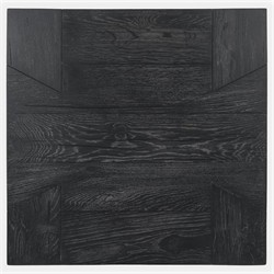 Brissy Rustic Lodge Black Reclaimed Oak Square End Table|