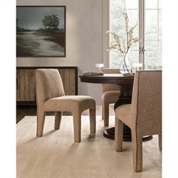 Berlin Updated Traditional Brown Mango Wood Round Dining Table - 48"|