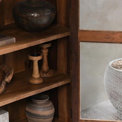 Kiana Rustic Lodge Brown Reclaimed Wood Cabinet|