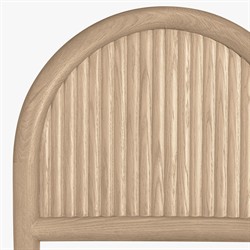 Bennett Modern Classic Brown Velvet Light Oak Counter Stool|