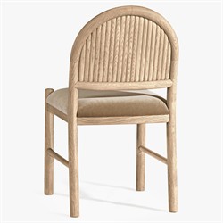 Bennett Modern Classic Brown Velvet Light Oak Dining Chair - Set of 2|