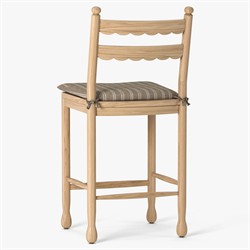 Declan Updated Traditional Light Brown Oak Counter Stool|
