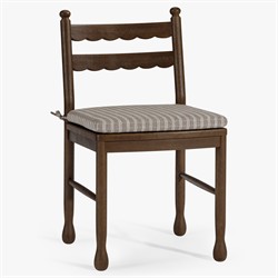 Declan Updated Traditional Dark Brown Oak Dining Chair - Set of 2|