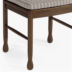 Declan Updated Traditional Dark Brown Oak Dining Chair - Set of 2|