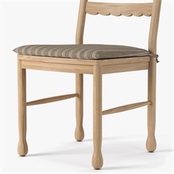 Declan Updated Traditional Light Brown Oak Dining Chair - Set of 2|
