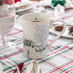 Juliska Country Estate Winter Frolic French Country Evergreen Ceramic Mug|