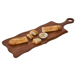 Juliska Puro Updated Traditional Brown Teak Long Serving Board|