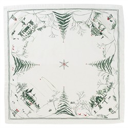 Juliska Country Estate Winter Frolic French Evergeen Cotton Napkin - Set of 4|