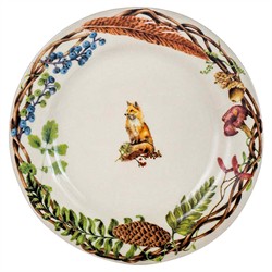 Juliska Forest Walk Animal French Caf+? Au Lait Ceramic Salad Plate - Set of 4|