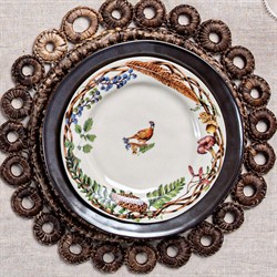 Juliska Forest Walk Animal French Caf+? Au Lait Ceramic Salad Plate - Set of 4|