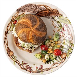 Juliska Forest Walk French Country Caf+? Au Lait Ceramic Dinner Plate|