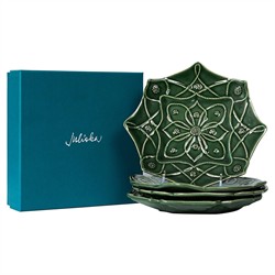 Juliska Jardins du Monde French Country Basil Ceramic Salad Plate - Set of 4|