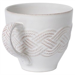 Juliska Le Panier Mystic Knot French Country Whitewash Ceramic Mug|