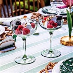 Juliska Puro Modern Classic Basil Cocktail Coupe Glass - Set of 2|