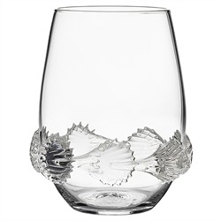 Juliska Heritage Traditional Clear Stemless Bohemian Wine Glass - Set of 4|