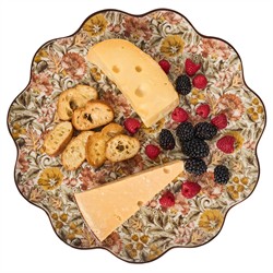 Juliska Willa French Country Amber Ceramic Charger Plate|