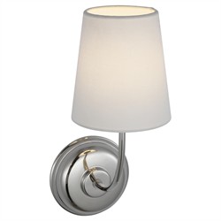 Visual Comfort Vendome Updated Traditional Polished Nickel Cordless Single Armed Sconce|