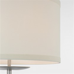 Visual Comfort Walker Modern Off White Shade Burnished Silver Leaf Cordless Floor Lamp|