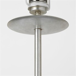 Visual Comfort Walker Modern Off White Shade Burnished Silver Leaf Cordless Floor Lamp|