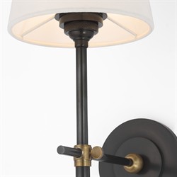Visual Comfort Bryant Modern Classic Antique Brass Accent Bronze Cordless Tail Sconce|