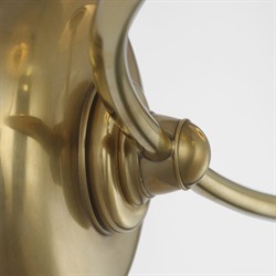 Visual Comfort Vendome Updated Traditional Antique Brass Cordless Double Armed Sconce|