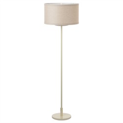 Visual Comfort Walker Modern Natural Shade Light Cream Steel Cordless Floor Lamp|