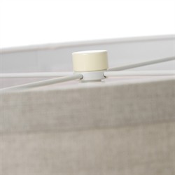 Visual Comfort Walker Modern Natural Shade Light Cream Steel Cordless Floor Lamp|