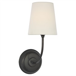 Visual Comfort Vendome Updated Traditional Bronze Cordless Single Armed Sconce|