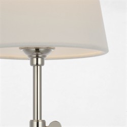 Visual Comfort Bryant Modern Classic Polished Nickel Cordless Table Lamp|
