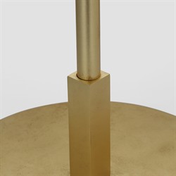 Visual Comfort Walker Modern Black Trim Shade Gild Cordless Floor Lamp|