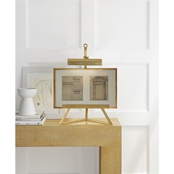 Visual Comfort Estelle Updated Traditional Natural Brass Display Lamp|