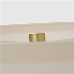 Visual Comfort Walker Modern Off White Shade Gild Cordless Floor Lamp|