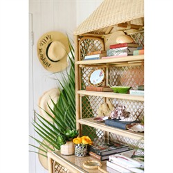 Brenton Coastal Beach Natural Rattan Pagoda Etagere|