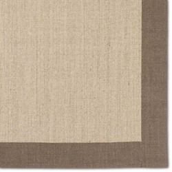 Rudo Coastal Beach Beige Sisal Border Rug - 5'x8'|