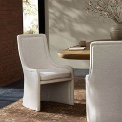 Heather Modern Classic Cream Crypton Dining Side Chair|