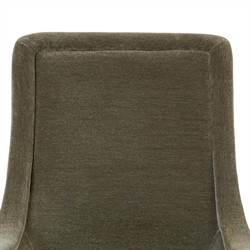 Heather Modern Classic Olive Green Velvet Dining Chair|