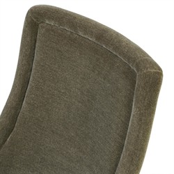 Heather Modern Classic Olive Green Velvet Dining Chair|