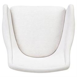 Heather Modern Classic Cream Crypton Swivel Chair|