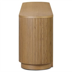 Charlene Rustic Lodge Natural Oak Media Console - 92"|