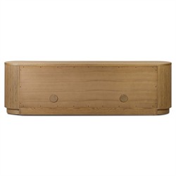 Charlene Rustic Lodge Natural Oak Media Console - 92"|