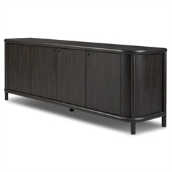 Bonnie Rustic Lodge Black Oak Sideboard|