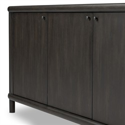 Bonnie Rustic Lodge Black Oak Sideboard|