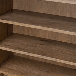 Genesis Updated Traditional Weathered Oak Bar Cabinet|